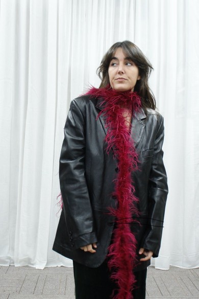 TIRAS PLUMAS DE AVESTRUZ 180CM GRANATE