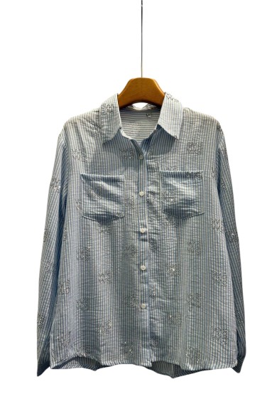 CAMISA TY-M9987 AZUL
