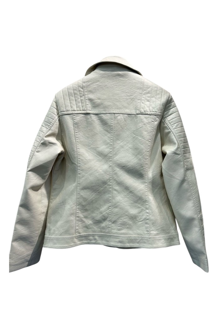 CHAQUETA POLIPIEL TY-M9687 BLANCO