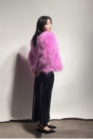 CHAQUETA PLUMAS DE AVESTRUZ PC-YLM5749-76