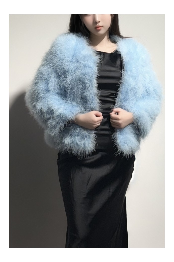 CHAQUETA PLUMAS DE AVESTRUZ PC-YLM5749-19