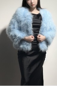 CHAQUETA PLUMAS DE AVESTRUZ PC-YLM5749-19