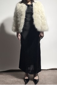 CHAQUETA PLUMAS DE AVESTRUZ PC-YLM5749-42
