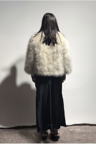 CHAQUETA PLUMAS DE AVESTRUZ PC-YLM5749-42