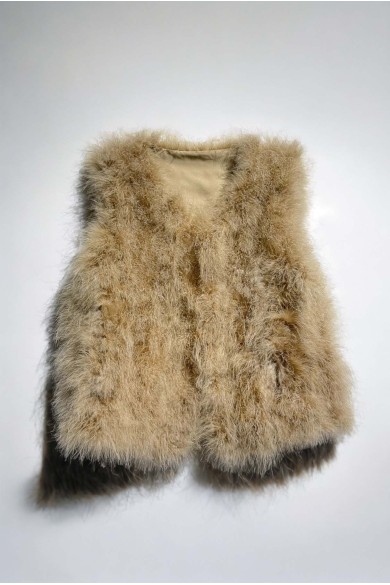 CHALECO PLUMAS DE AVESTRUZ PC-YLM2024-39