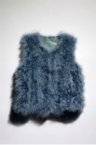 CHALECO PLUMAS DE AVESTRUZ PC-YLM2024-59
