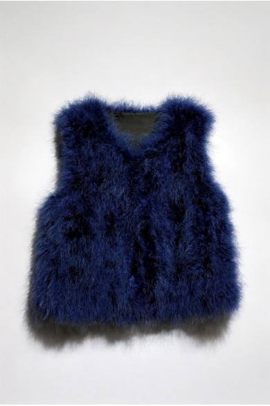 CHALECO PLUMAS DE AVESTRUZ PC-YLM2024-11