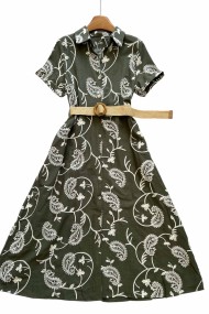 VESTIDO BORDADO TY-993 VERDE