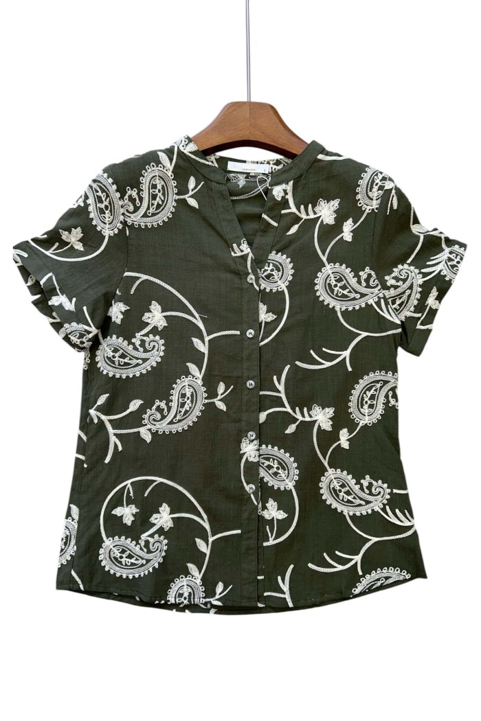 CAMISA BORDADO TY-996 VERDE
