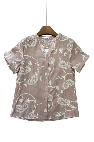 CAMISA BORDADO TY-996 ROSA