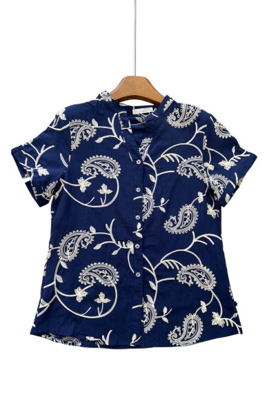 CAMISA BORDADO TY-996 AZUL