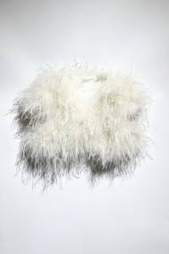 CHALECO CORTO PLUMAS DE AVESTRUZ PC-YLM5835-42