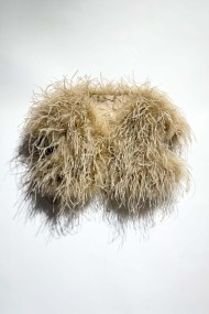 CHALECO CORTO PLUMAS DE AVESTRUZ PC-YLM5835-39