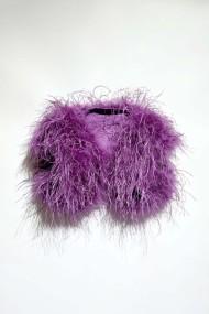 CHALECO CORTO PLUMAS DE AVESTRUZ PC-YLM5835-25