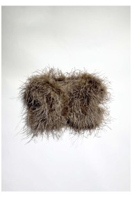CHALECO CORTO PLUMAS DE AVESTRUZ PC-YLM5835-28