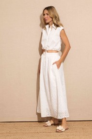CAMISA VESTIDO CON DISEÑO CALADO FBZMA1338