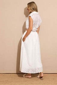 CAMISA VESTIDO CON DISEÑO CALADO FBZMA1338