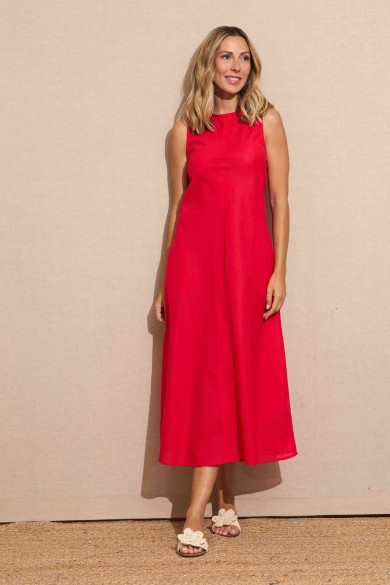 VESTIDO ROJO FBZMR22165
