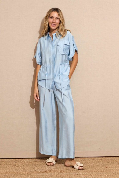 CONJUNTO CAMISA PANTALON AZUL FBZMR22147AB