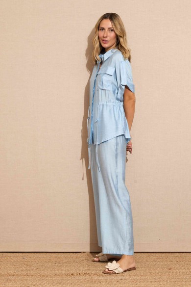 CONJUNTO CAMISA PANTALON AZUL FBZMR22147AB