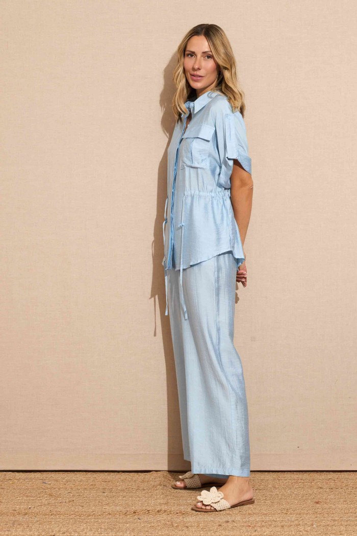 CONJUNTO CAMISA PANTALON AZUL FBZMR22147AB