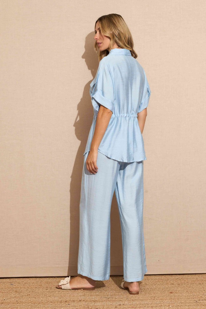 CONJUNTO CAMISA PANTALON AZUL FBZMR22147AB