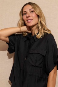 CONJUNTO CAMISA PANTALON NEGRO FBZMR22167AB
