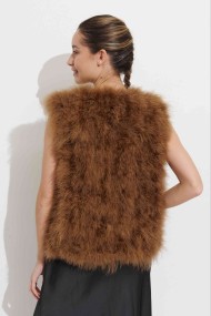 CHALECO PLUMAS DE AVESTRUZ PC-YLM2024-28