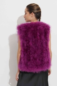 CHALECO PLUMAS DE AVESTRUZ PC-YLM2024-25