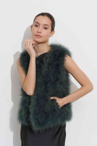CHALECO PLUMAS DE AVESTRUZ PC-YLM2024-66