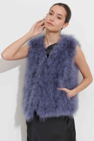 CHALECO PLUMAS DE AVESTRUZ PC-YLM2024-05