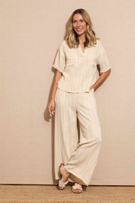 CONJUNTO  BEIGE  RAYAS FBZMR22156/8