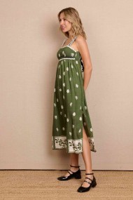 VESTIDO ESTAMPADO VERDE  FBZMR21854