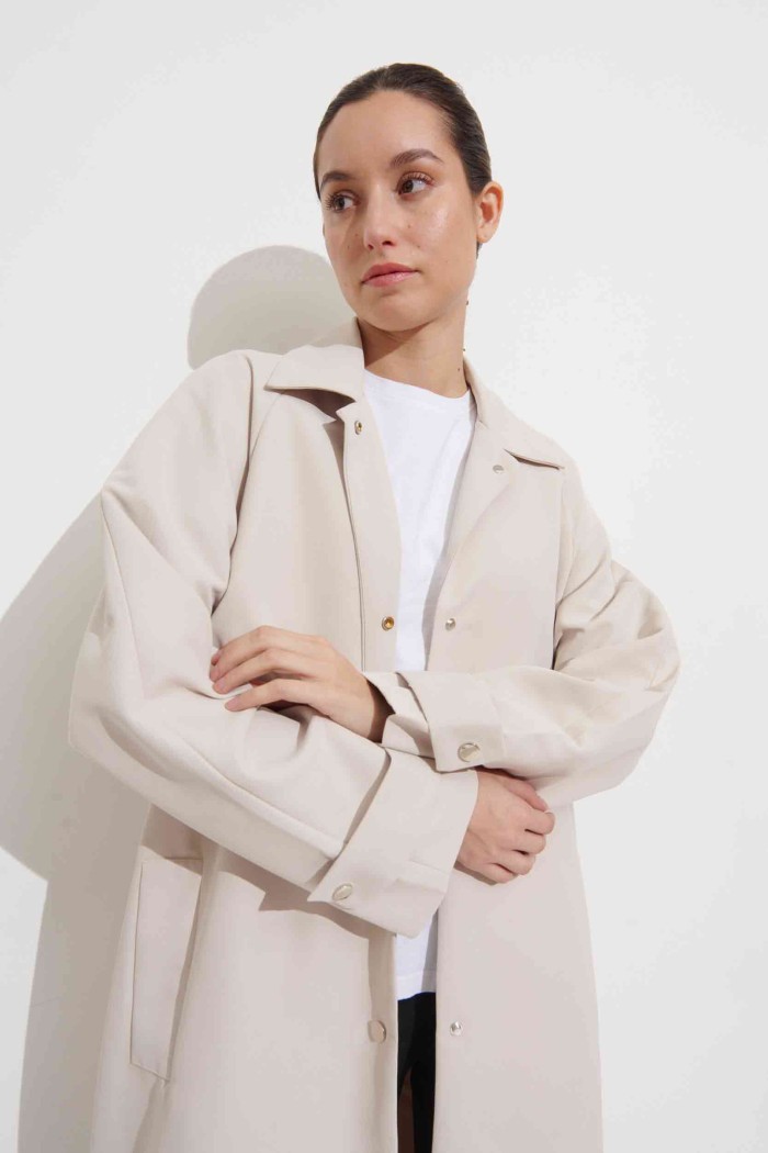GABARDINA K-3523 BEIGE