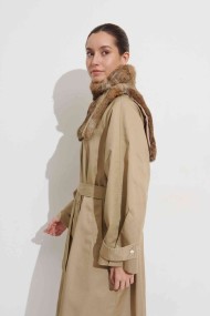 CAPA CORTA DE PELO DE CONEJO NATURAL  PC-LLL5877