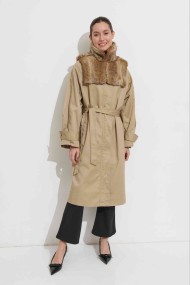 CAPA CORTA DE PELO DE CONEJO NATURAL  PC-LLL5877