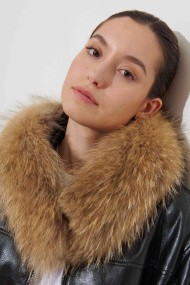 CUELLO PELO DE MARMOTA CON IMAN Y PINZA PC-LLL5533-1