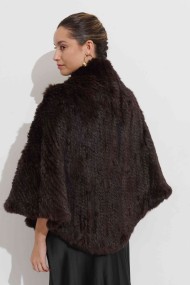 CHAL DE PELO DE CONEJO MARRON PC-LLL5888