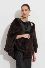 CHAL DE PELO DE CONEJO MARRON PC-LLL5888