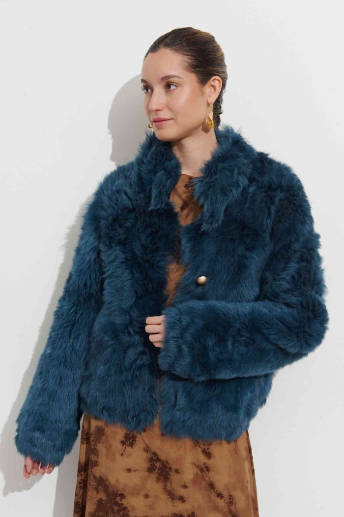 CHAQUETA REVERSIBLE DE CORDERO CON RIZO NATURAL PC-HAC421-10