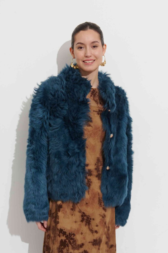 CHAQUETA REVERSIBLE DE CORDERO CON RIZO NATURAL PC-HAC421-10