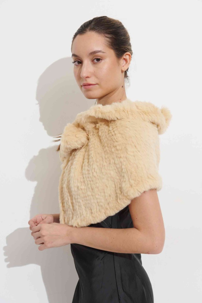 ESTOLA PELO DE CONEJO TRENZA PC-ZHU4508