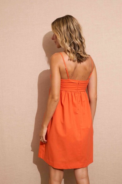 VESTIDO NARANJA  FBZMR22283