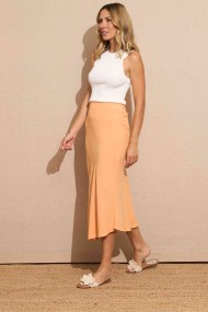 FALDA MIDI MELOCOTON FBZMR22089