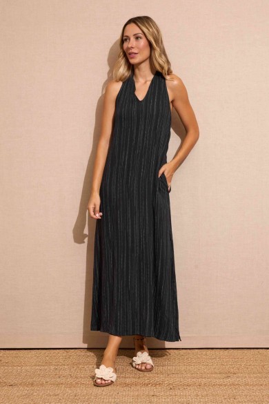 VESTIDO RAYAS NEGRO FBZMR22185