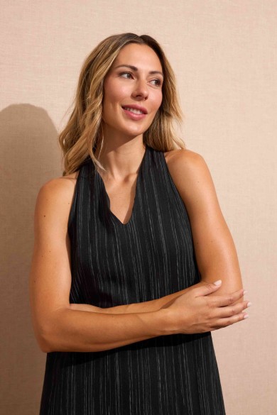 VESTIDO RAYAS NEGRO FBZMR22185