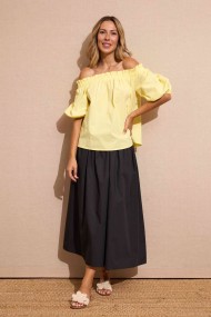 BLUSA AMARILLA PALABRA DE HONOR FBZMR22205