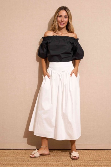 BLUSA NEGRA PALABRA DE HONOR FBZMR22207