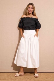 BLUSA NEGRA PALABRA DE HONOR FBZMR22207