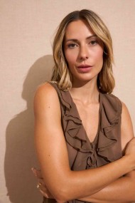 BLUSA SIN MANGAS CON VOLANTE FBZMA1355